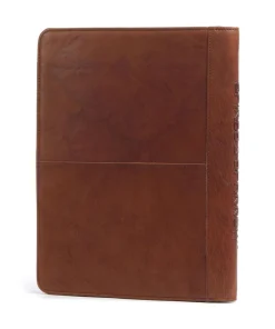 Bronco Mappe 10″ fein genarbtes Leder braun
