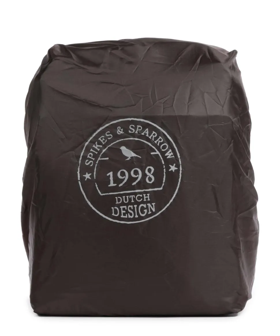 Bronco Mitch Rucksack 15″ genarbtes Leder braun