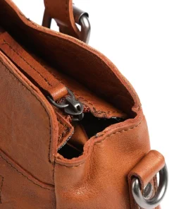 Bronco Schultertasche Büffelleder cognac