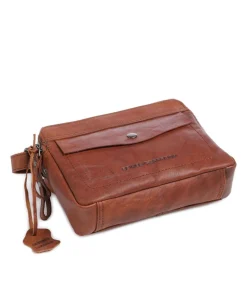 Bronco Umhängetasche Büffelleder cognac