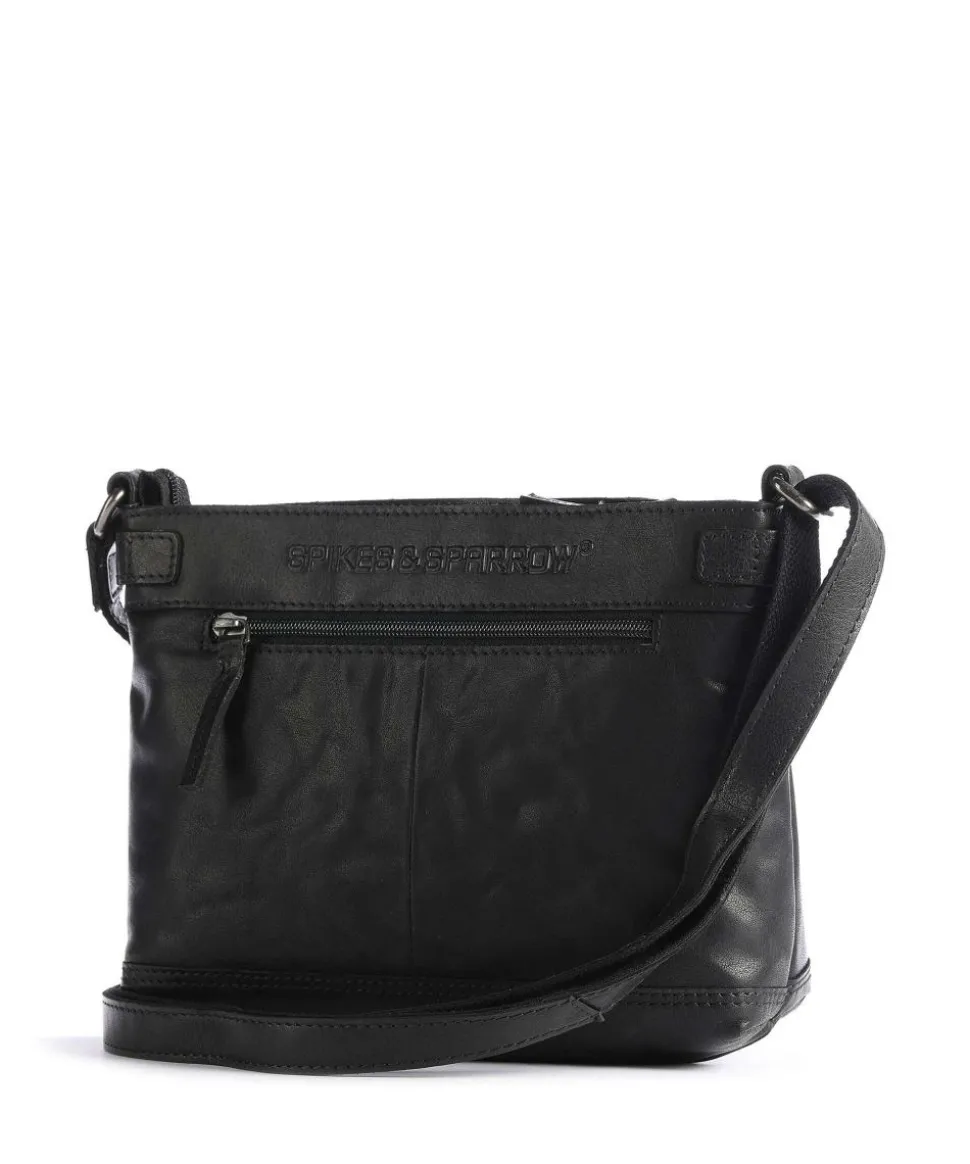 Bronco Umhängetasche Leder schwarz