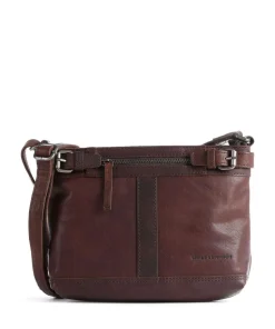 Bronco Umhängetasche Leder dunkelbraun