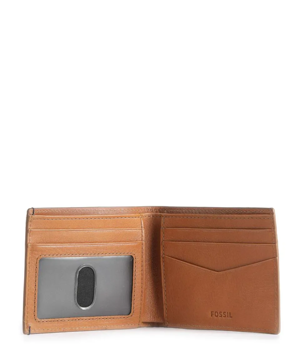 Bronson Bifold BRONSON Kreditkartenetui geprägtes Rindsleder hellbraun