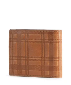 Bronson Bifold BRONSON Kreditkartenetui geprägtes Rindsleder hellbraun