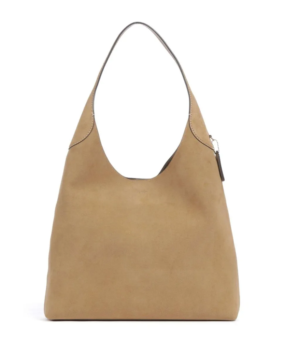 Brooklyn 39 Beuteltasche aufgerautes Rindsleder hellbraun