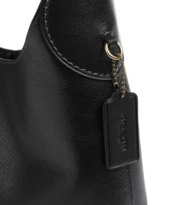 Brooklyn 28 Beuteltasche fein genarbtes Leder schwarz