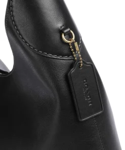 Brooklyn 39 Beuteltasche genarbtes Leder schwarz