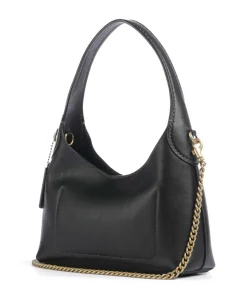 Brooklyn 23 Schultertasche fein genarbtes Leder schwarz