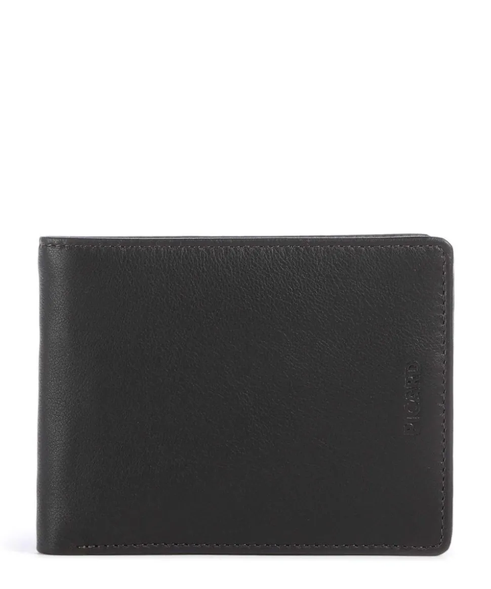 Brooklyn Geldbörse fein genarbtes Rindsleder dunkelbraun