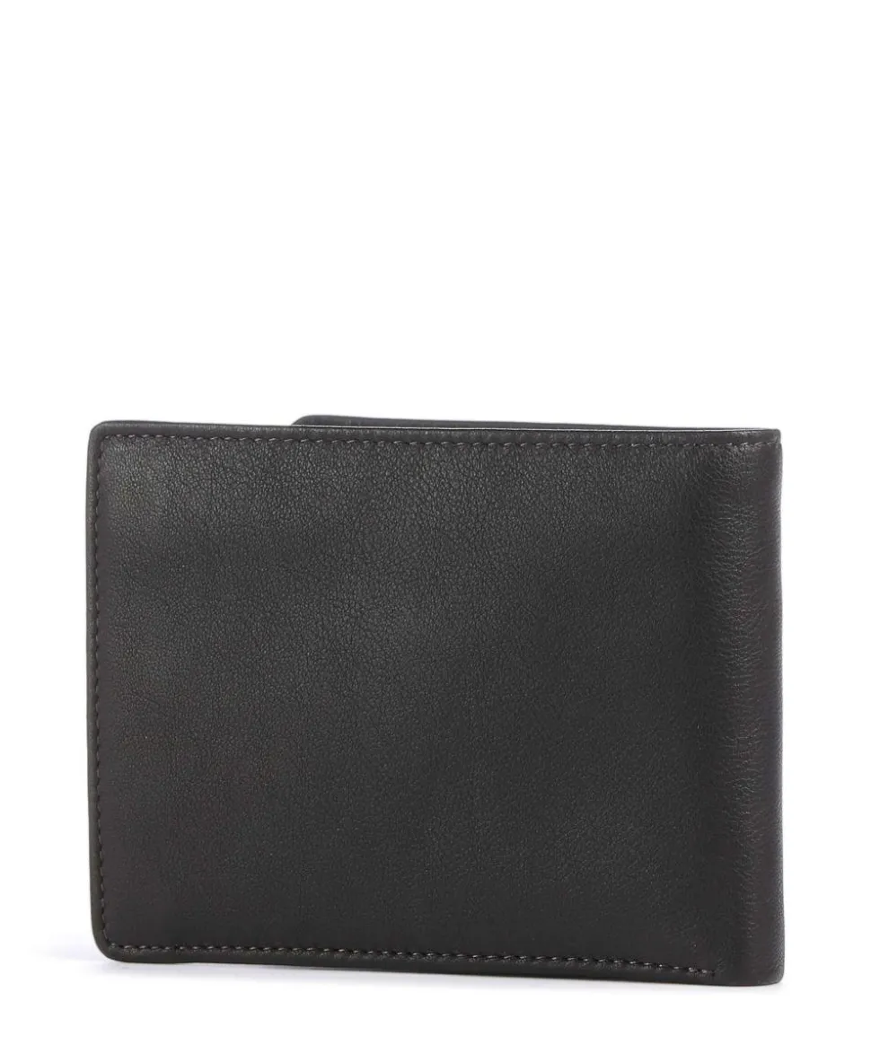 Brooklyn Geldbörse fein genarbtes Rindsleder dunkelbraun