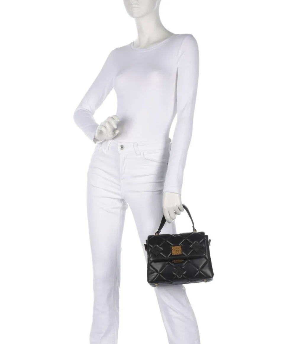 BRUTUS Handtasche Lederimitat schwarz