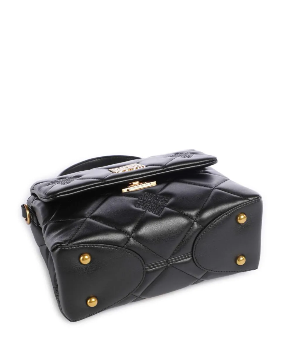 BRUTUS Handtasche Lederimitat schwarz