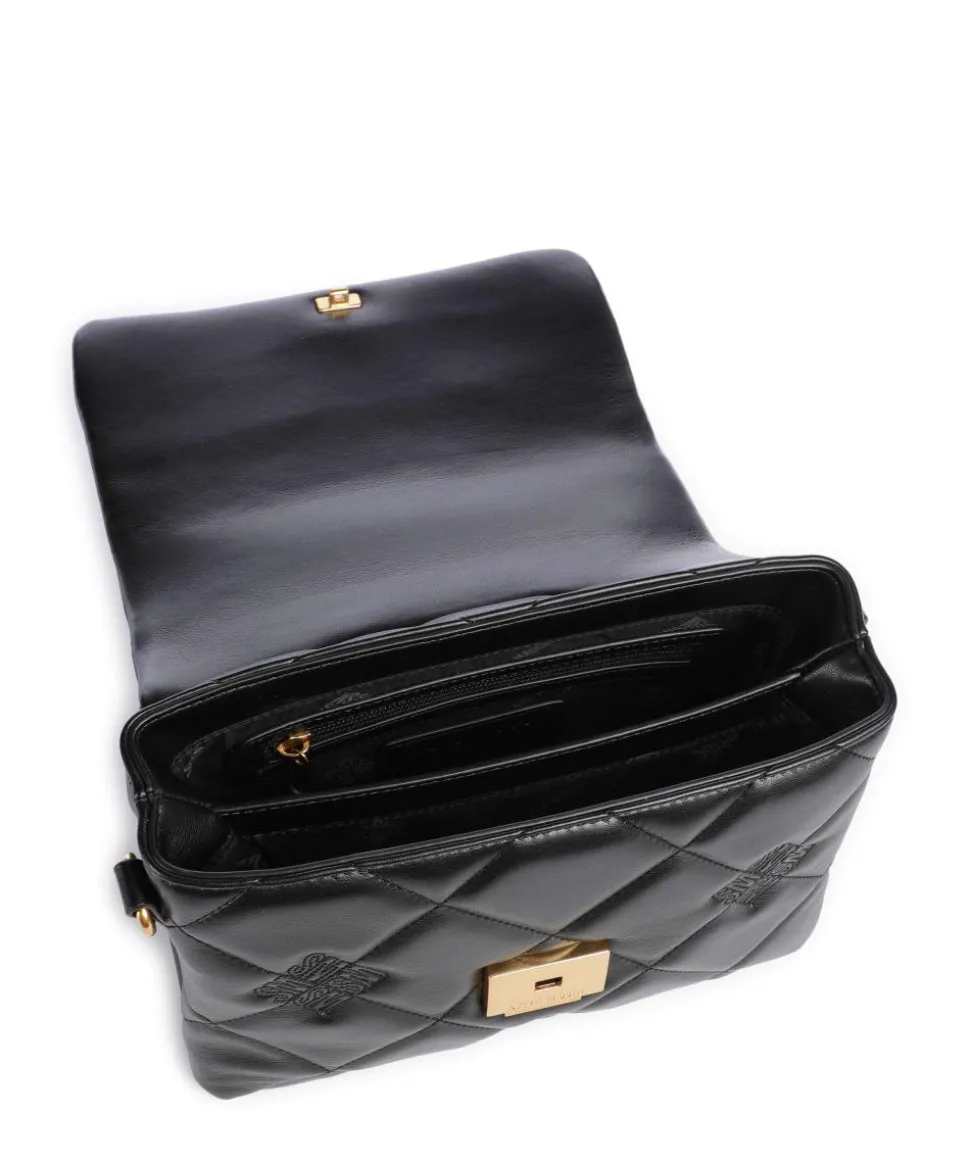 BRUTUS Handtasche Lederimitat schwarz