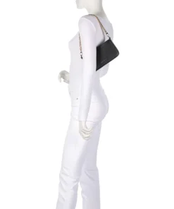 Bryant Small Schultertasche genarbtes Rindsleder schwarz