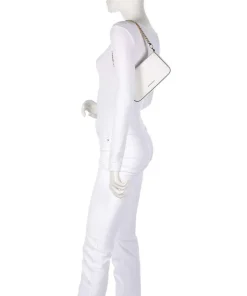 Bryant Small Schultertasche genarbtes Rindsleder weiß