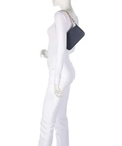 Bryant Small Schultertasche genarbtes Rindsleder navy