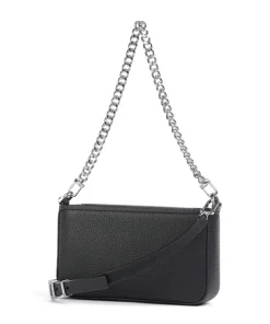 Bryant Small Schultertasche genarbtes Rindsleder schwarz