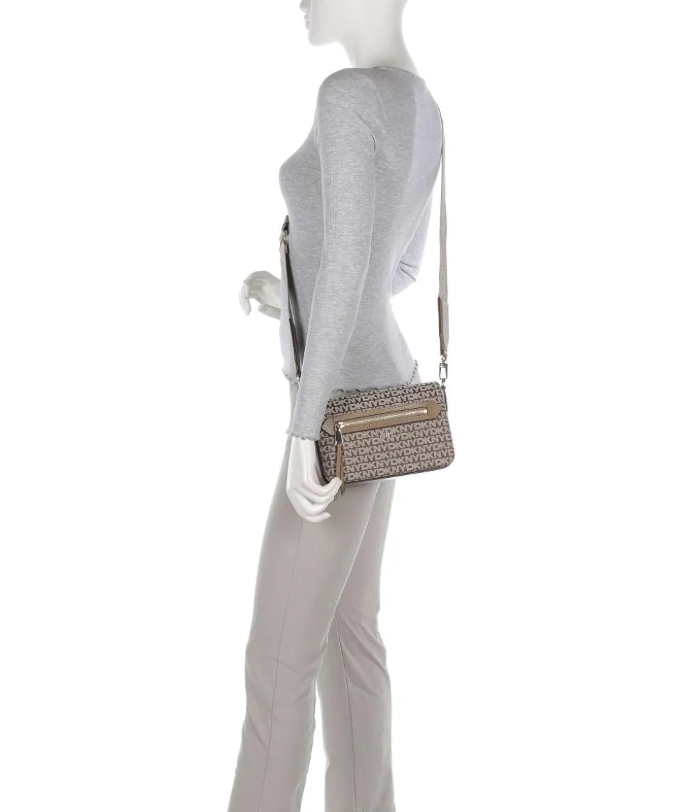 Bryant Umhängetasche Polyester, genarbtes Rindsleder hellbraun