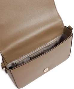 Bryant Umhängetasche Polyester, genarbtes Rindsleder hellbraun