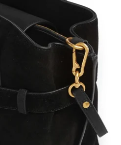 BSOOKIE Handtasche Wildleder schwarz