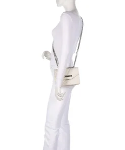 BSTAKE Schultertasche Lederimitat elfenbein