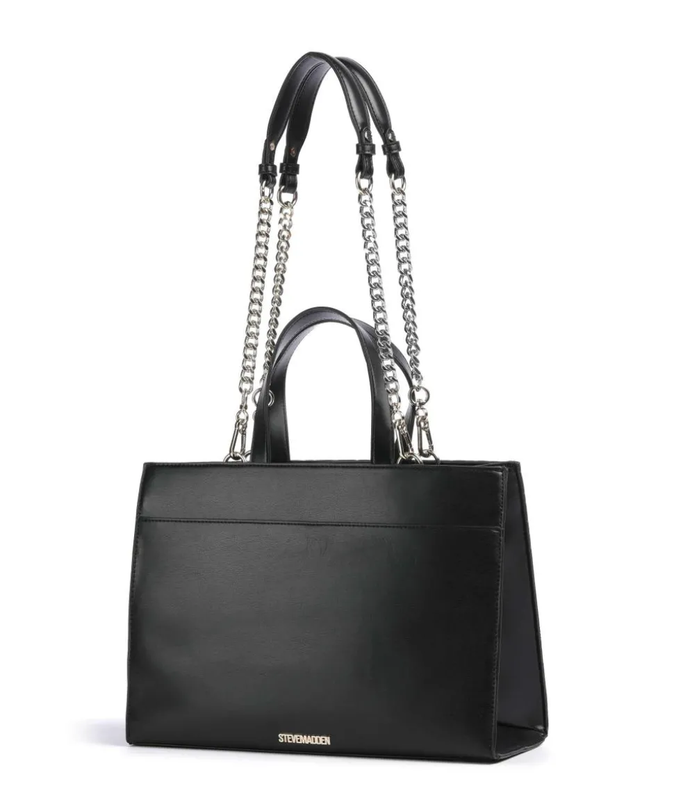 BSTATUSS Handtasche Lederimitat schwarz