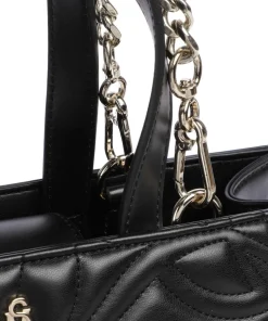 BSTATUSS Handtasche Lederimitat schwarz
