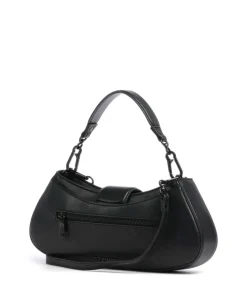 BTWYLA Schultertasche Lederimitat schwarz