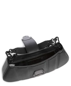 BTWYLA Schultertasche Lederimitat schwarz