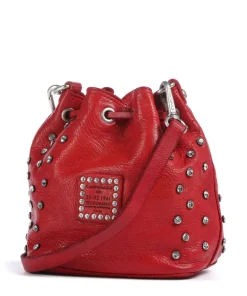 Bucket bag Rindsleder rot
