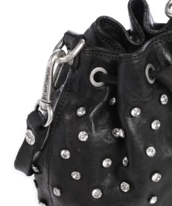 Bucket bag Rindsleder schwarz