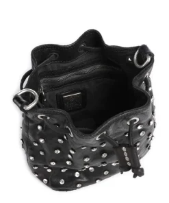 Bucket bag Rindsleder schwarz