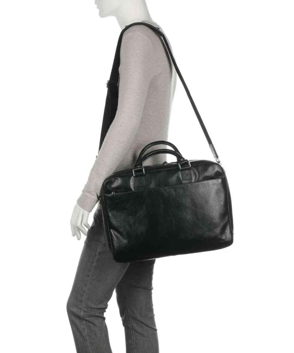 Buddy Aktentasche 15″ Büffelleder schwarz