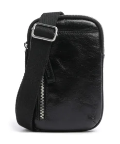 Buddy Handytasche Büffelleder schwarz