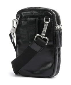 Buddy Handytasche Büffelleder schwarz