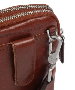 Buddy Handytasche Büffelleder cognac