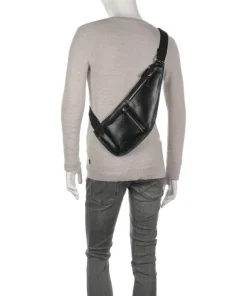 Buddy Slingbag Büffelleder schwarz