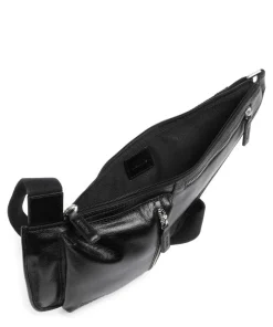 Buddy Slingbag Büffelleder schwarz