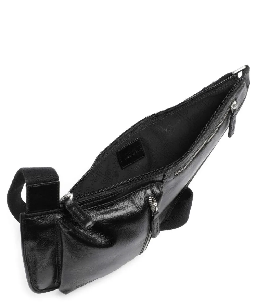 Buddy Slingbag Büffelleder schwarz