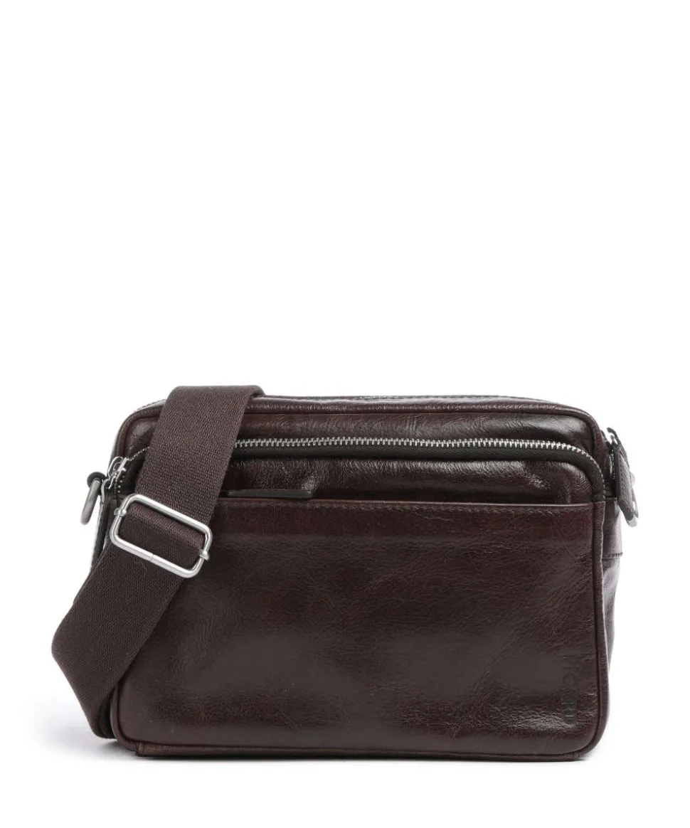 Buddy Umhängetasche Büffelleder dunkelbraun