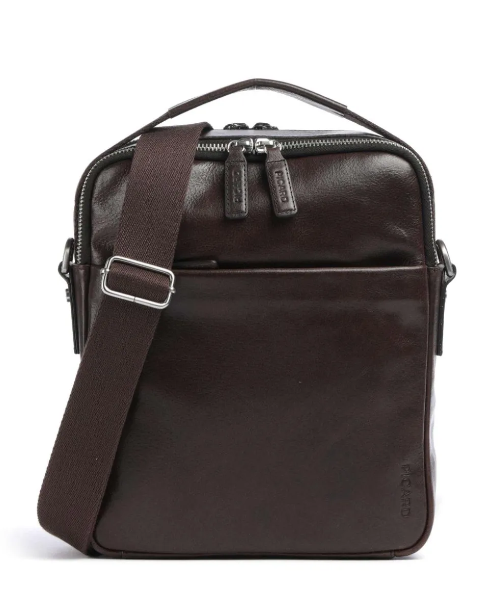 Buddy Umhängetasche Büffelleder dunkelbraun