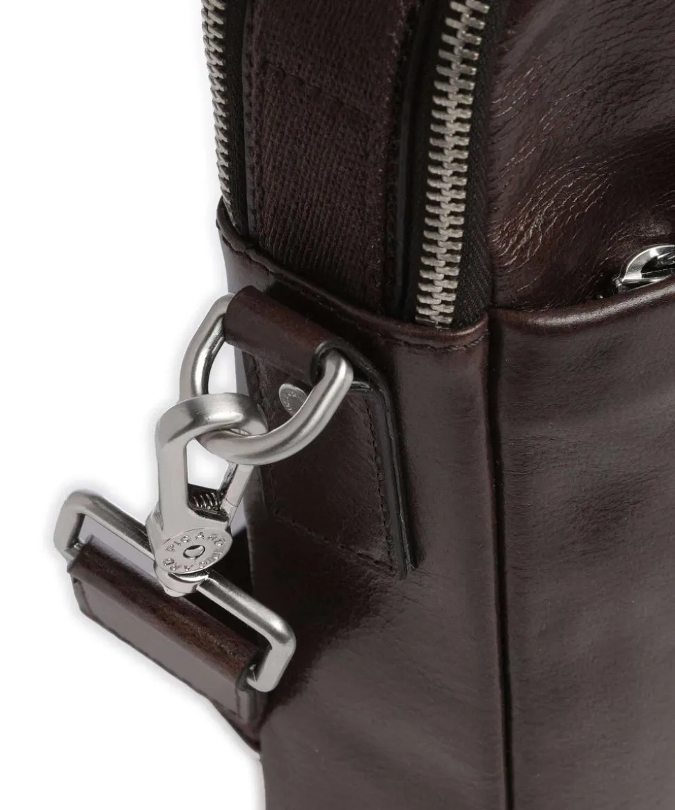 Buddy Umhängetasche Büffelleder dunkelbraun