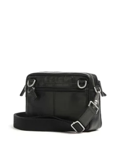Buddy Umhängetasche Büffelleder schwarz