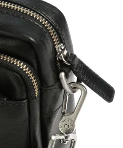 Buddy Umhängetasche Büffelleder schwarz