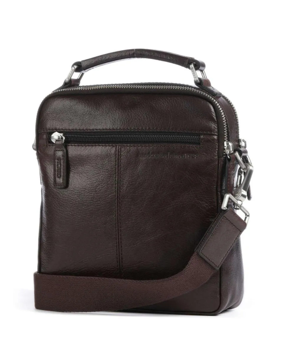 Buddy Umhängetasche Büffelleder dunkelbraun