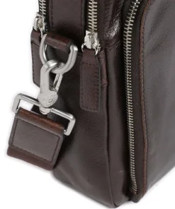 Buddy Umhängetasche Büffelleder dunkelbraun