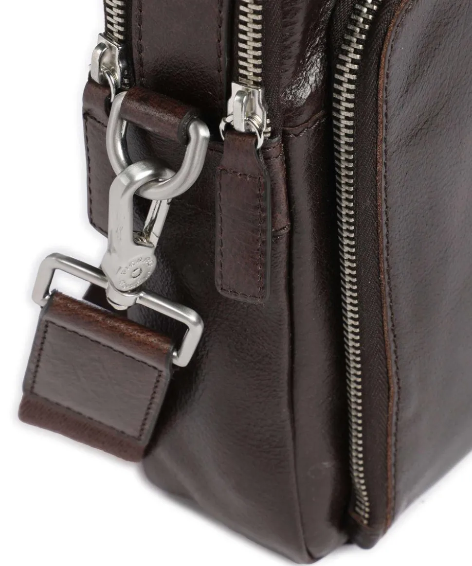 Buddy Umhängetasche Büffelleder dunkelbraun