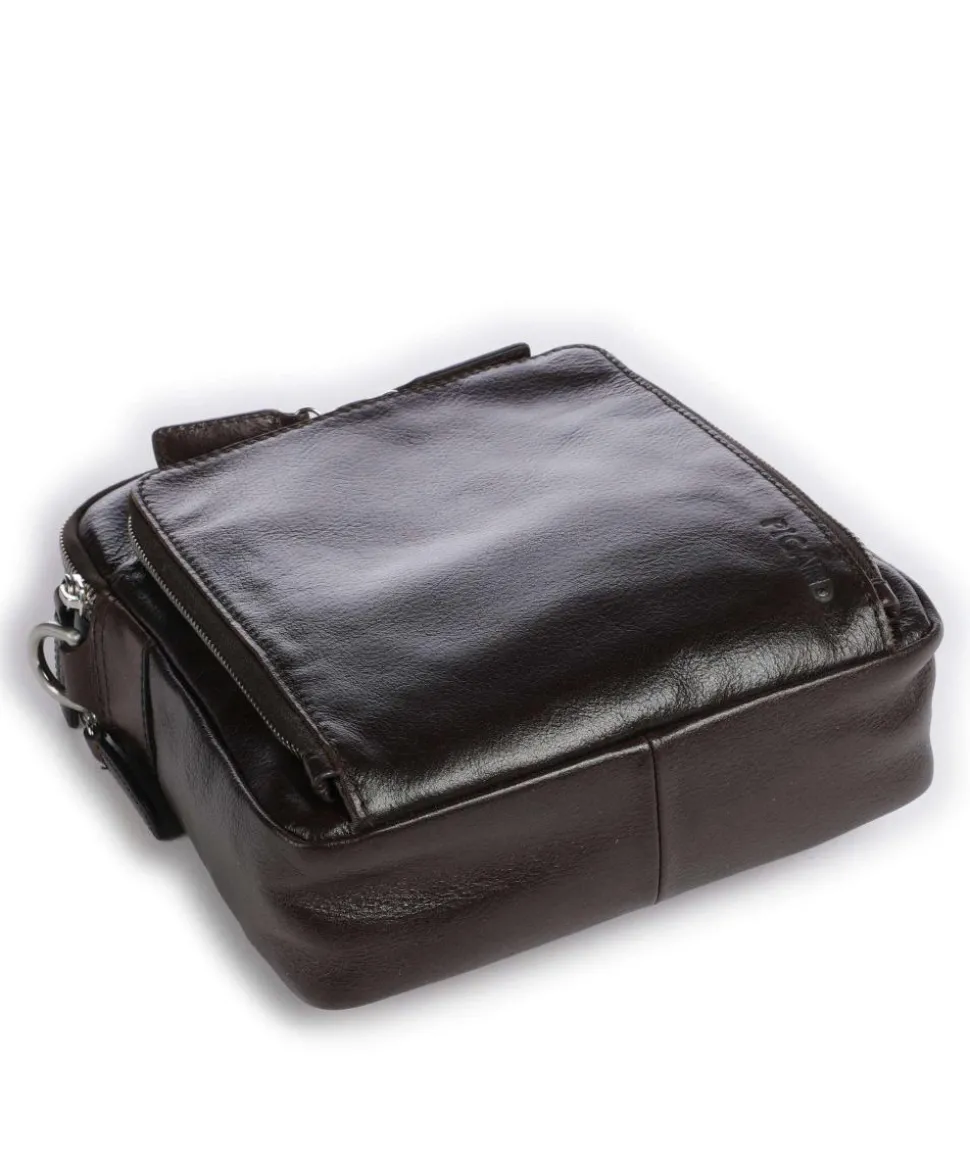 Buddy Umhängetasche Büffelleder dunkelbraun