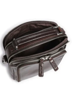 Buddy Umhängetasche Büffelleder dunkelbraun