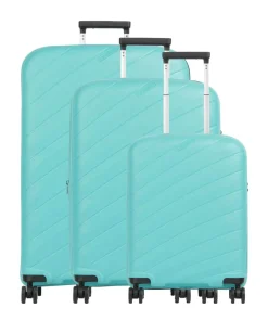 Burano 4-Rollen Trolley Set türkis 3-tlg.